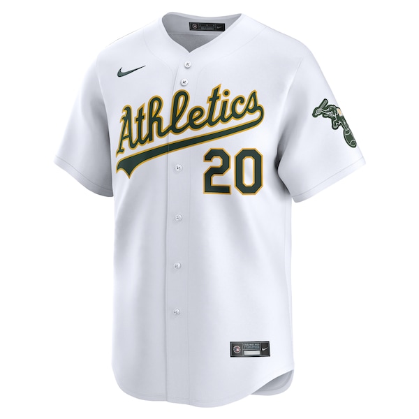 Men's Athletics Zack Gelof Nike White Home Limited Player Jersey