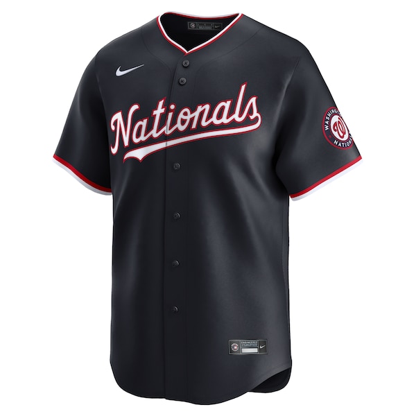 Men's Washington Nationals James Wood Nike Navy Alternate Limited Player Jersey