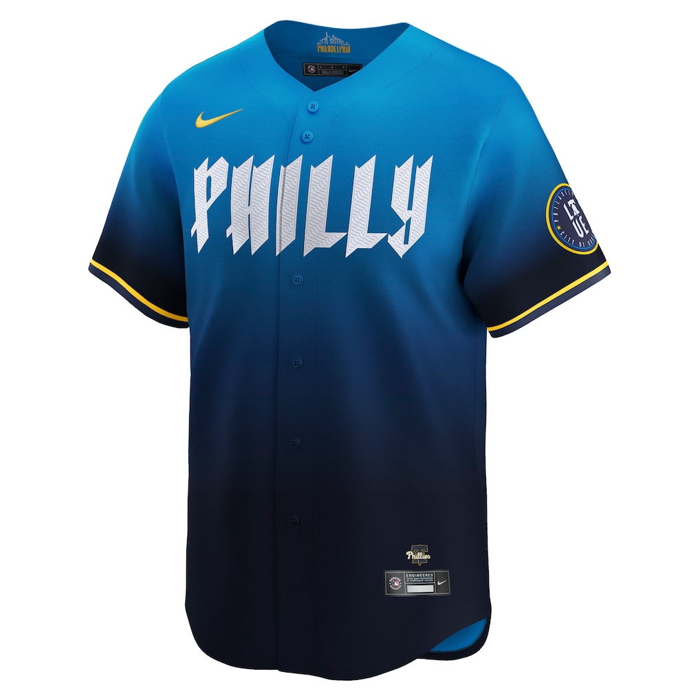 Men's Philadelphia Phillies Trea Turner Nike Blue City Connect Limited Player Jersey