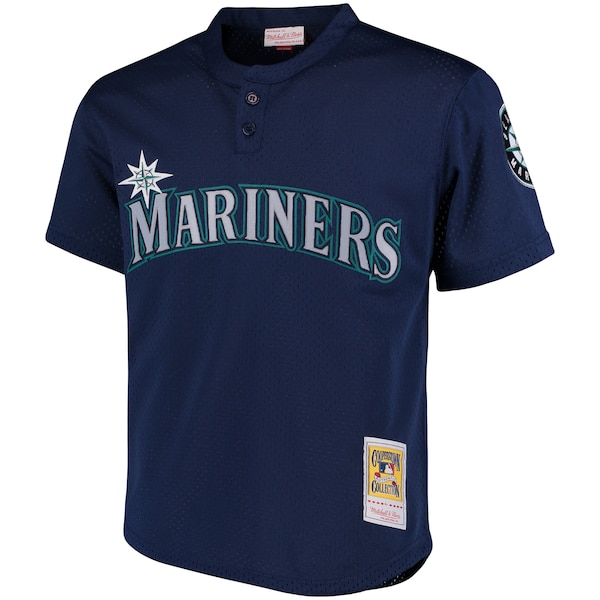 Men's Seattle Mariners Ken Griffey Jr. Mitchell & Ness Navy Cooperstown Collection Mesh Batting Practice Jersey