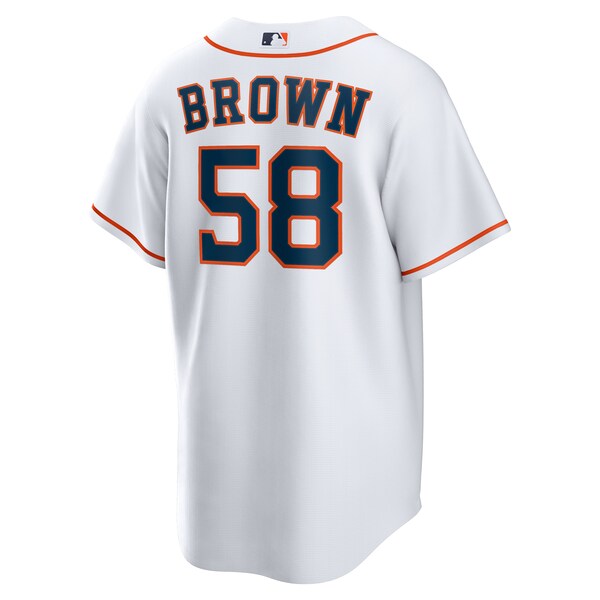 Men's Houston Astros Hunter Brown Nike White Home Replica Jersey