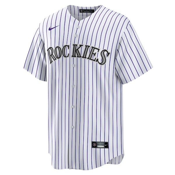 Men's Colorado Rockies German Marquez Nike White Home Replica Jersey