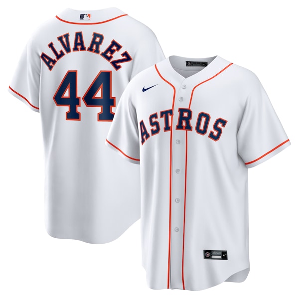 Men's Houston Astros Yordan álvarez Nike White Home Replica Player Jersey