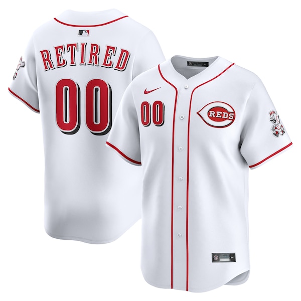 Men's Cincinnati Reds Nike White Home Limited Pick-A-Player Retired Roster Jersey