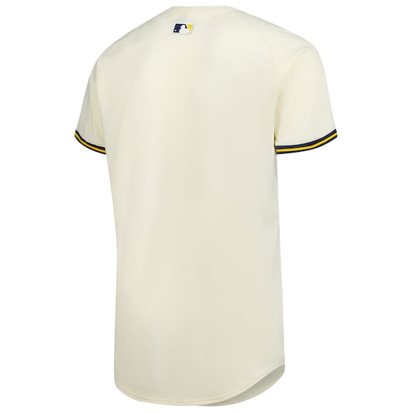 Men's Milwaukee Brewers Nike Cream Home Elite Jersey