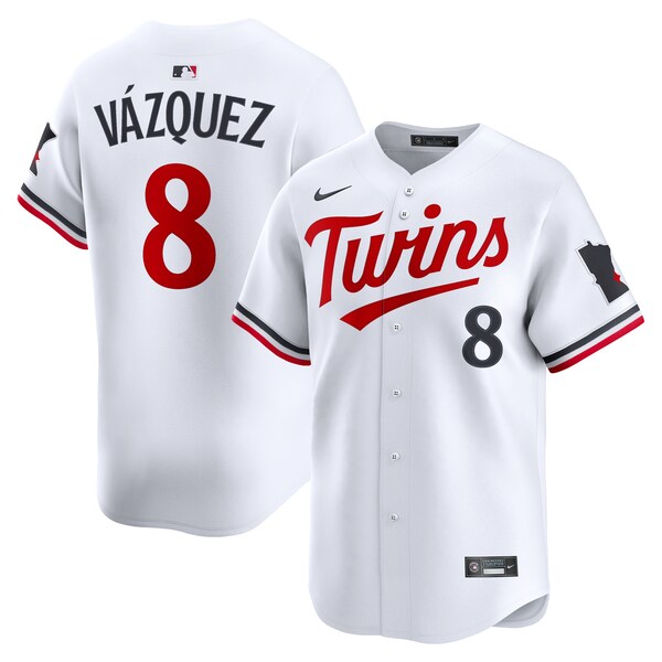 Men's Minnesota Twins Christian Vázquez Nike White Home Limited Jersey