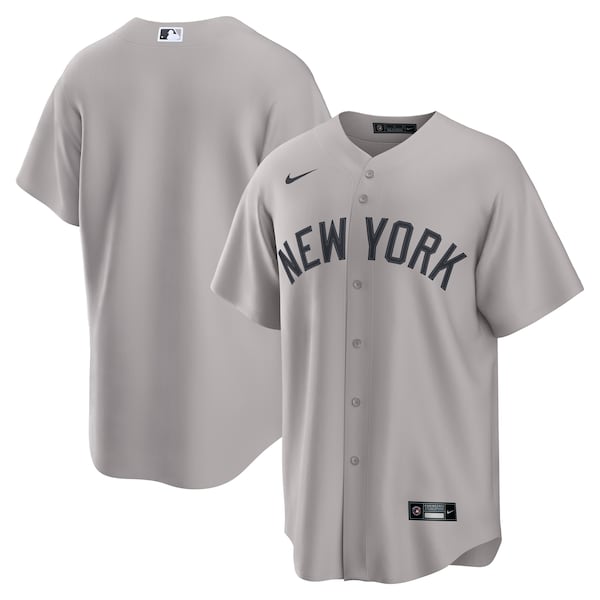 Men's New York Yankees Nike Gray Road Replica Jersey