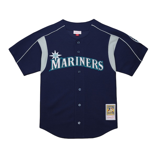Men's Seattle Mariners Felix Hernandez Mitchell & Ness Navy Cooperstown Collection Batting Practice Jersey