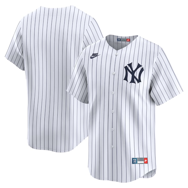Men's New York Yankees Nike White Throwback Cooperstown Collection Limited Jersey