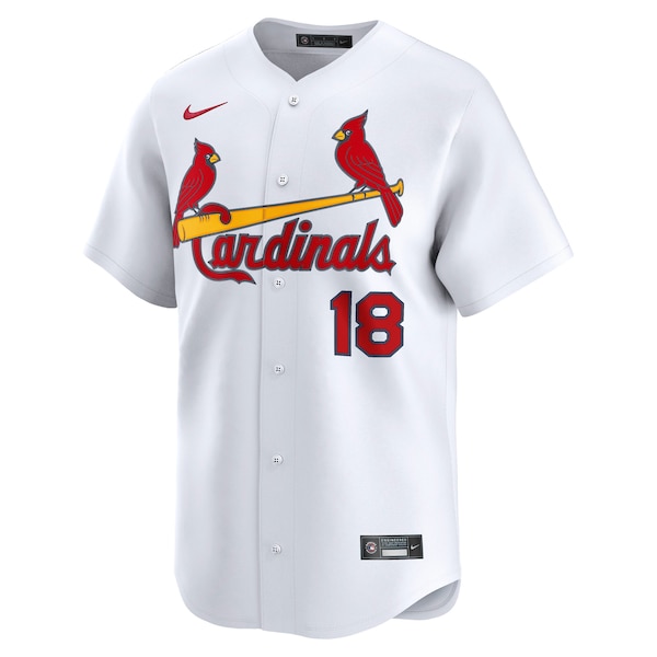 Men's St. Louis Cardinals Jordan Walker Nike White Home Limited Player Jersey