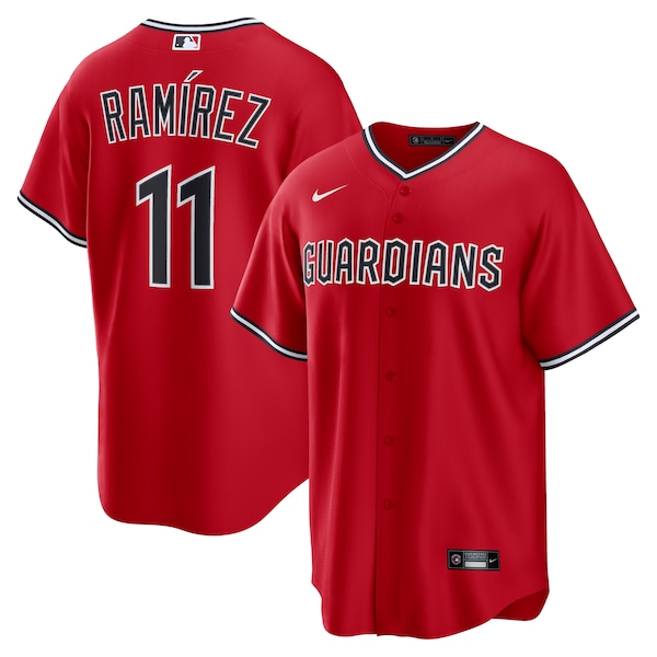 Men's Cleveland Guardians José Ramírez Nike Red Alternate 2 Replica Jersey