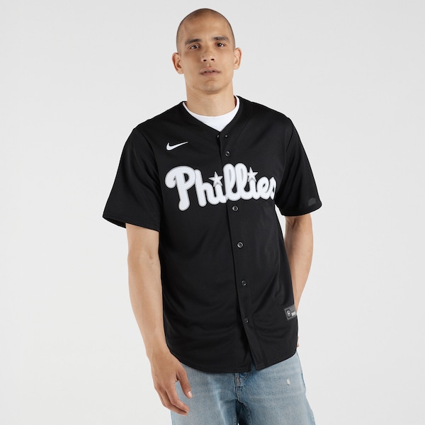 Men's Philadelphia Phillies Bryce Harper Nike Black Replica Player Jersey