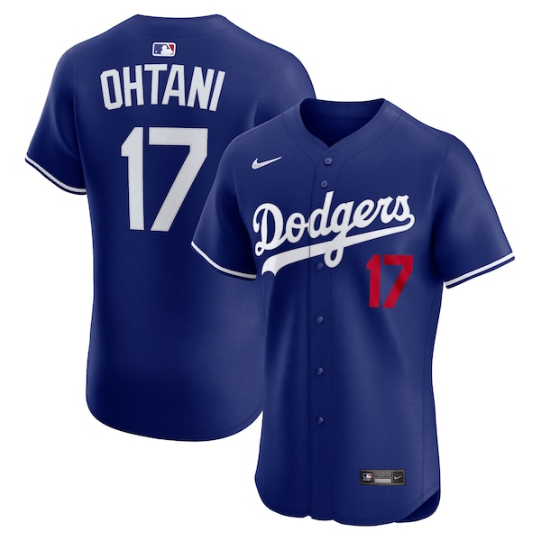 Men's Los Angeles Dodgers Shohei Ohtani Nike Royal Alternate 2 Elite Jersey