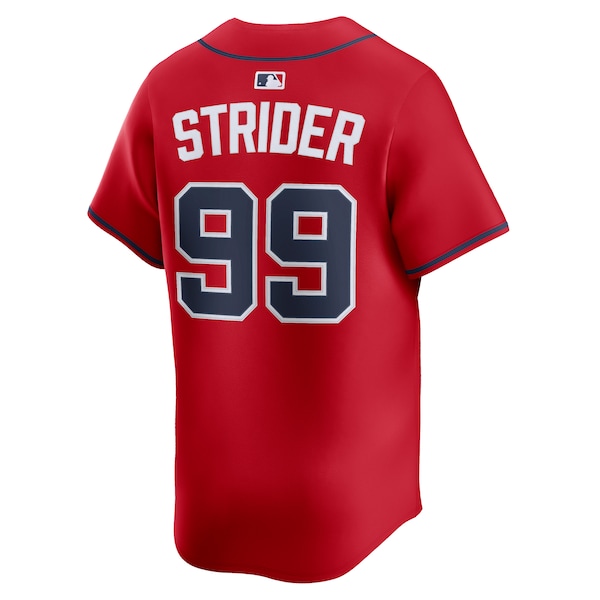 Men's Atlanta Braves Spencer Strider Nike Red Alternate Limited Player Jersey