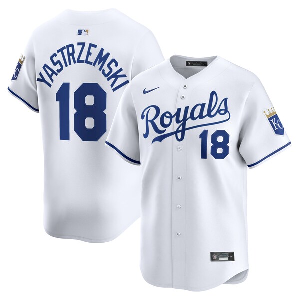 Men's Kansas City Royals Mike Yastrzemski Nike White Home Limited Player Jersey