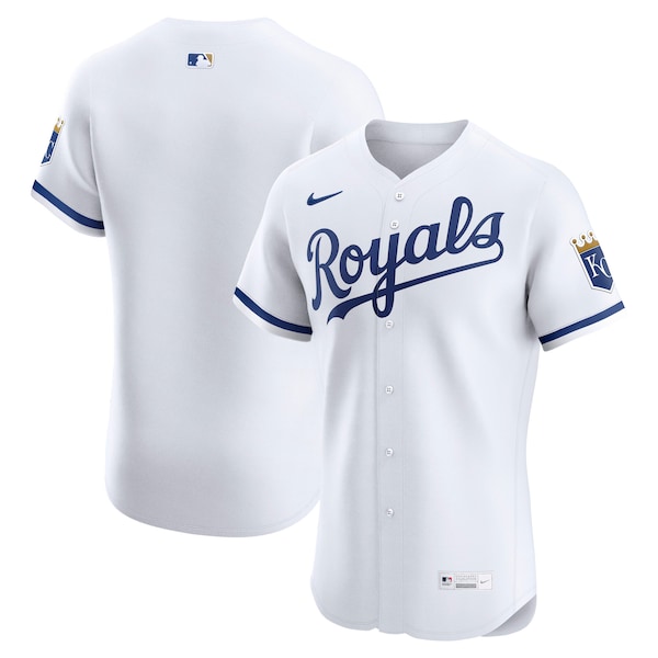 Men's Kansas City Royals Nike White Home Elite Jersey