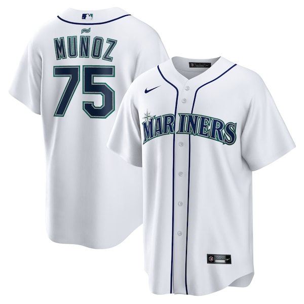 Men's Seattle Mariners Andres Munoz Nike White Home Replica Jersey