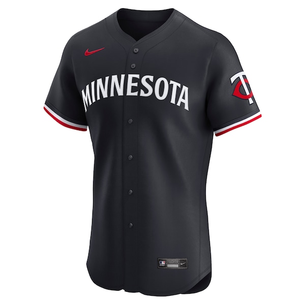 Men's Minnesota Twins Nike Navy Alternate Vapor Premier Elite Patch Jersey