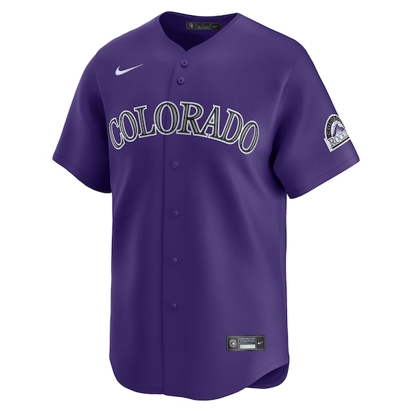Men's Colorado Rockies Nike Purple Alternate Limited Jersey