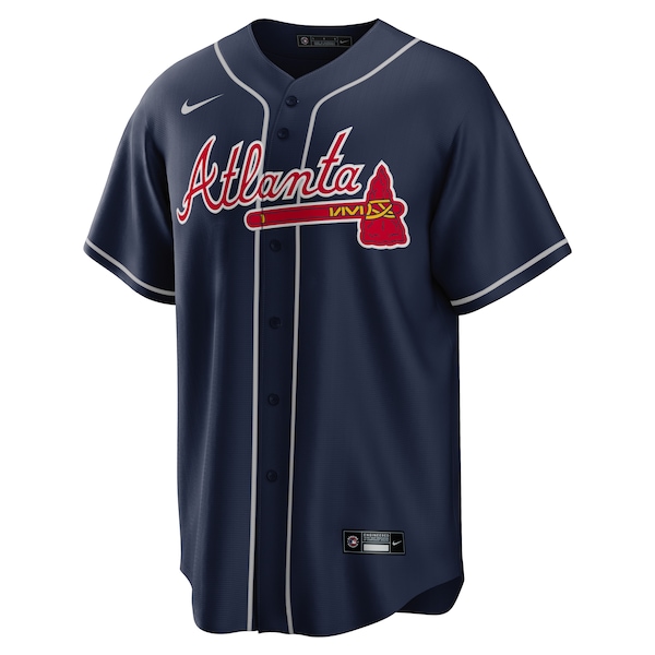 Men's Atlanta Braves Ronald Acuna Jr. Nike Navy Alternate Replica Player Name Jersey