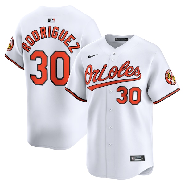 Men's Baltimore Orioles Grayson Rodriguez Nike White Home Limited Player Jersey