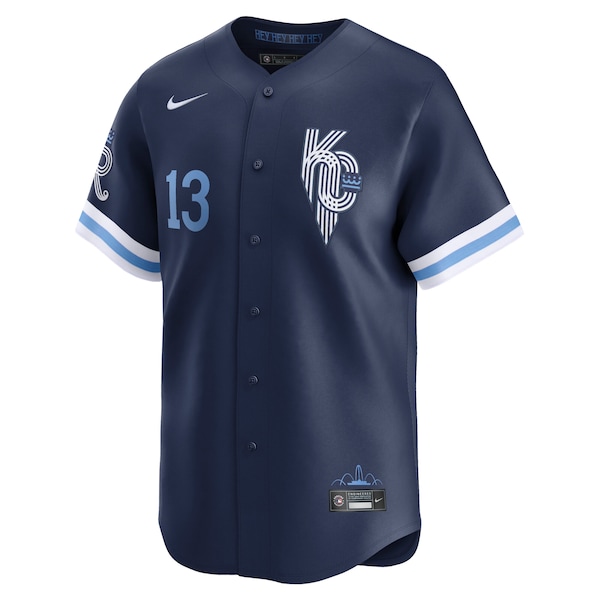 Men's Kansas City Royals Salvador Perez Nike Navy City Connect Limited Player Jersey