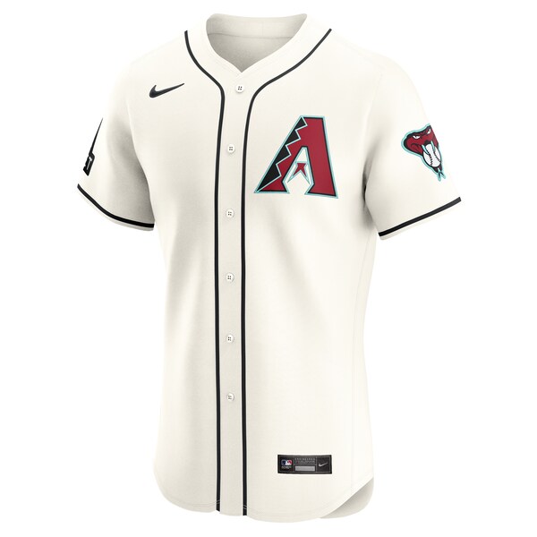 Men's Arizona Diamondbacks Nike White Home Elite Patch Jersey
