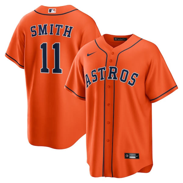 Men's Houston Astros Cam Smith Nike Orange Alternate Replica Jersey