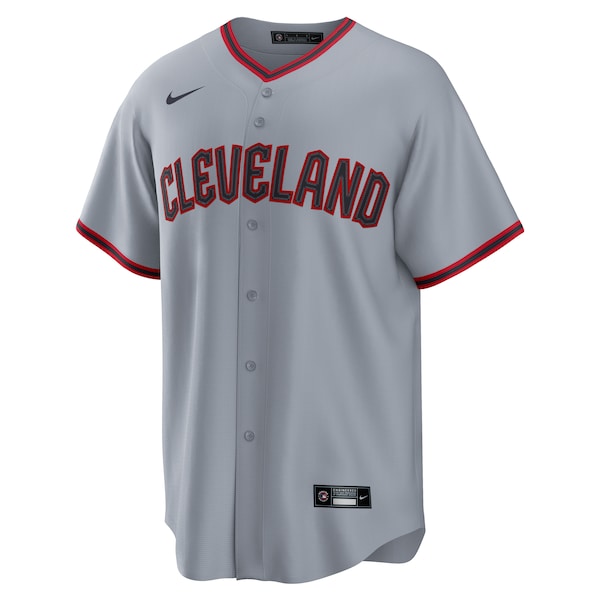 Men's Cleveland Guardians Shane Bieber Nike Gray Road Replica Jersey