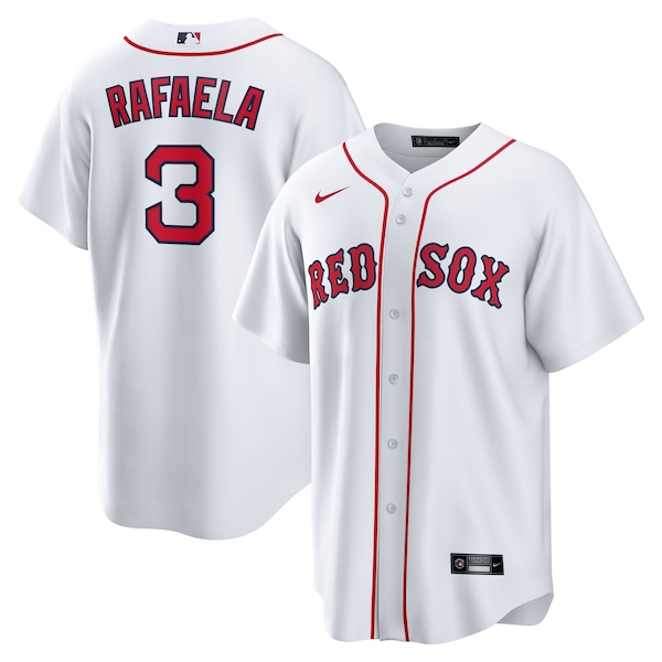 Men's Boston Red Sox Ceddanne Rafaela Nike White Home Replica Jersey