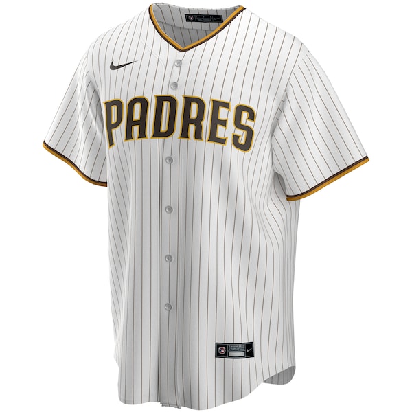 Men's San Diego Padres Nike White Home Replica Custom Jersey