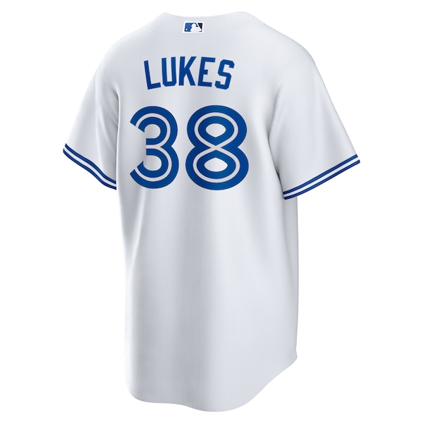 Men's Toronto Blue Jays Nathan Lukes Nike White Home Replica Jersey