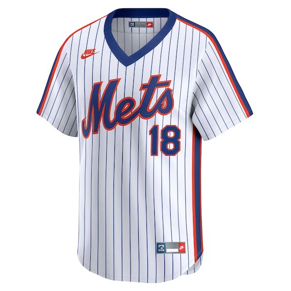 Men's New York Mets Darryl Strawberry Nike White Throwback Cooperstown Collection Limited Jersey