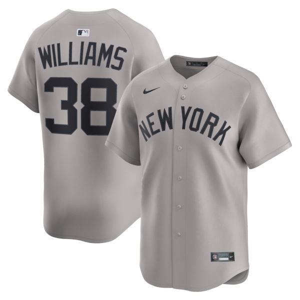 Men's New York Yankees Devin Williams Nike Gray Road Limited Player Jersey