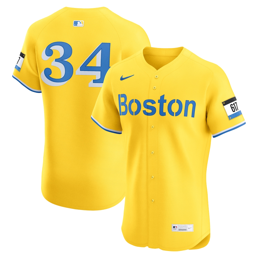 Men's Boston Red Sox David Ortiz Nike Gold City Connect Elite Jersey