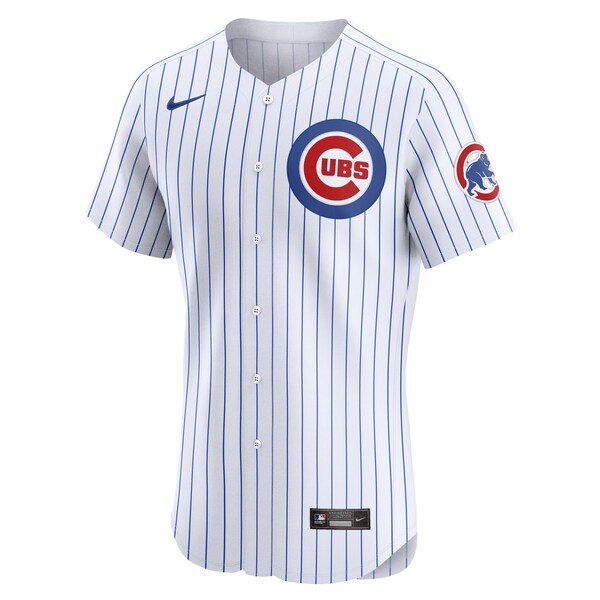 Men's Chicago Cubs Dansby Swanson Nike White Home Elite Player Jersey