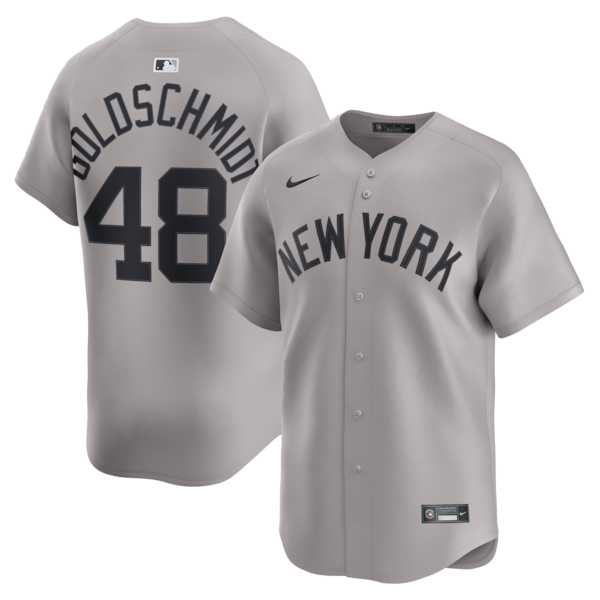 Men's New York Yankees Paul Goldschmidt Nike Gray Road Limited Player Jersey