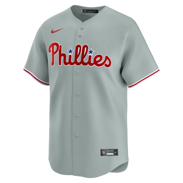 Men's Philadelphia Phillies Bryce Harper Nike Gray Road Limited Player Jersey