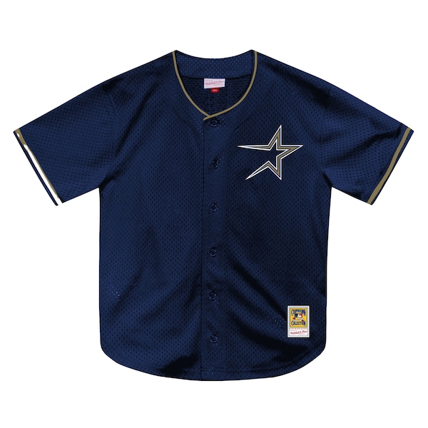 Men's Houston Astros Billy Wagner Mitchell & Ness Navy Authentic Batting Practice Jersey