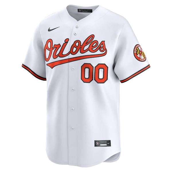 Men's Baltimore Orioles Nike White Home Limited Custom Jersey
