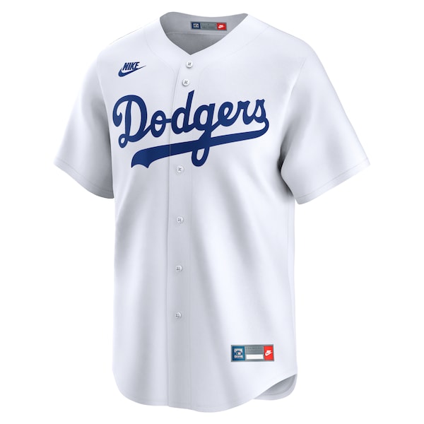 Men's Brooklyn Dodgers Jackie Robinson Nike White Throwback Cooperstown Collection Limited Jersey