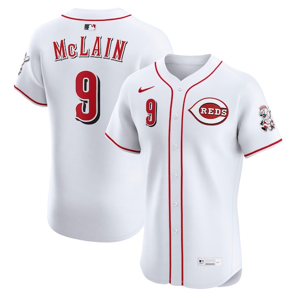 Men's Cincinnati Reds Matt McLain Nike White Home Elite Jersey