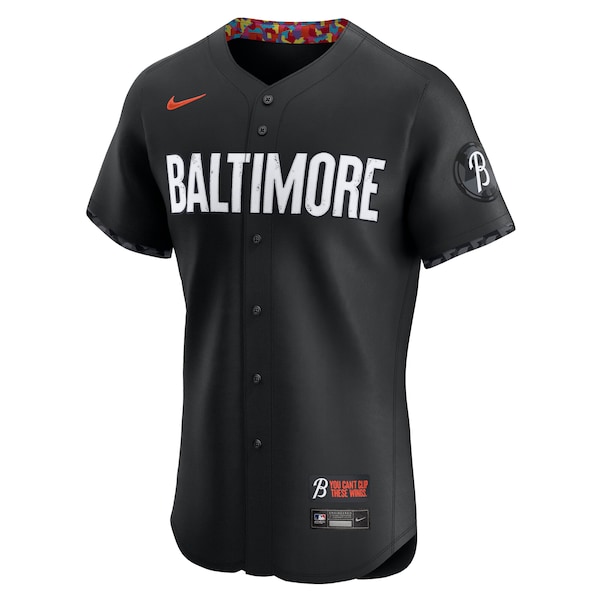 Men's Baltimore Orioles Nike Black City Connect Elite Jersey