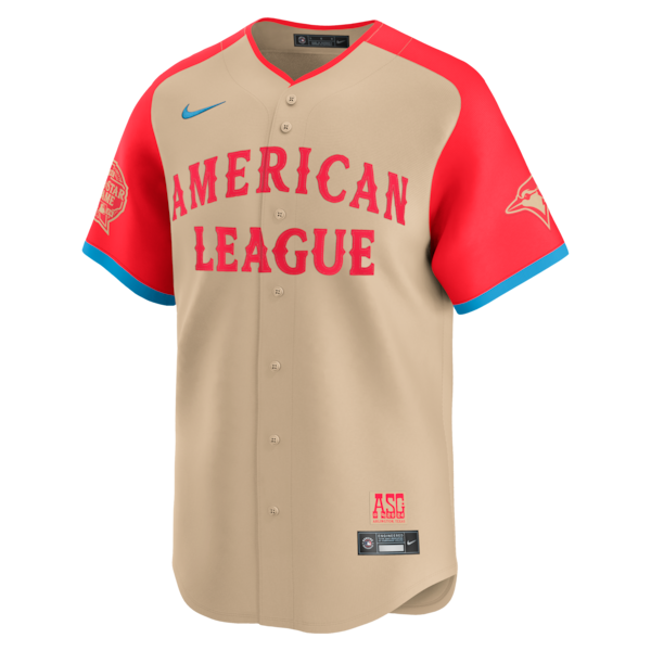 Men's American League Vladimir Guerrero Jr. Nike Cream 2024 MLB All-Star Game Limited Player Jersey