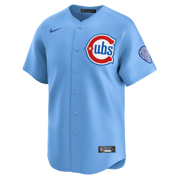 Men's Chicago Cubs Nike Light Blue Alternate Limited Jersey
