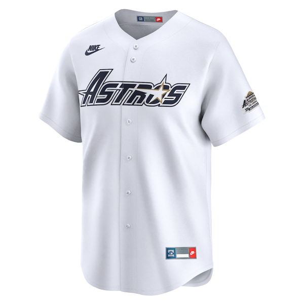 Men's Houston Astros Craig Biggio Nike White Throwback Cooperstown Collection Limited Jersey
