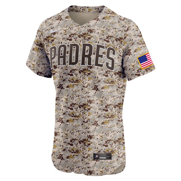 Men's San Diego Padres Nike Camo Alternate Vapor Premier Elite Patch Jersey