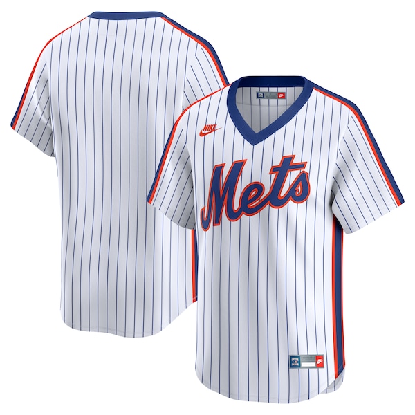 Men's New York Mets Nike White Throwback Cooperstown Collection Limited Jersey