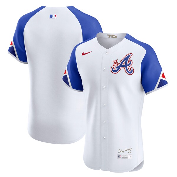 Men's Atlanta Braves Nike White City Connect Elite Jersey