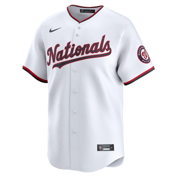 Men's Washington Nationals Dylan Crews Nike White Home Limited Player Jersey